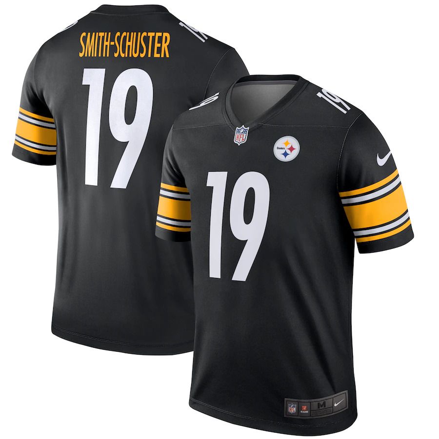 Men Pittsburgh Steelers #19 JuJu Smith-Schuster Nike Black Legend NFL Jersey->pittsburgh steelers->NFL Jersey